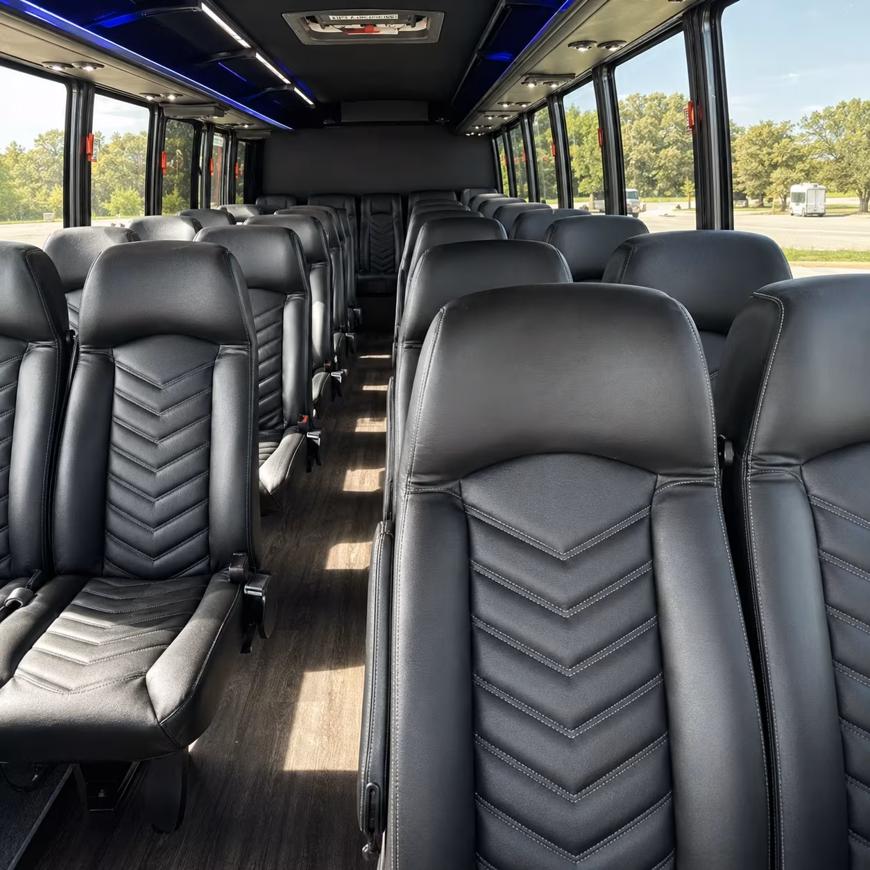 burbank religious group transportation onboard seating